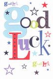 This vibrant good luck card sings with the upbeat, neighbourly feel of Beaconsfield. The phrase 'Good Luck' spills across the card in bold, oversized letters-powder blue, cherry red, mossy green, and regal purple-each shade chosen as if by a florist blending the freshest stems. Flashes of navy, lilac, and zesty lime pop all around, with whimsical stars strewn across the gleaming white backdrop, mirroring the sparkle of Beaconsfield's festive nights. The card's silky texture, smooth and sturdy, offers a tactile pleasure familiar to anyone who's sent a premium greeting from a local shop. Perfect for slipping into a friend's hand before an important exam at Beaconsfield School or sending along with a bouquet to mark an exciting new beginning, this card is infused with optimism and heartfelt encouragement. Every detail, from its joyful palette to playful composition, makes it a talisman for possibility and hope, echoing the warmhearted support that defines the Beaconsfield community.